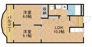 モナヴェイル【2階】の間取り