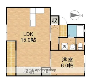 恵三コーポ【2階】の間取り