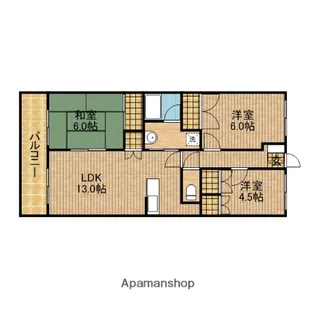 高田レジデンス【3階】の間取り