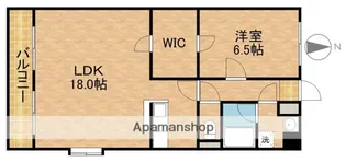 1LDKの間取り画像