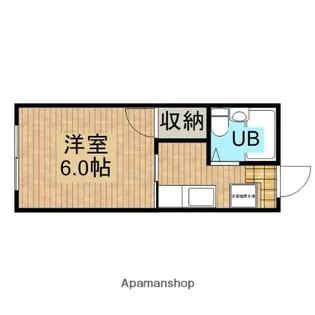 シティハイツ亀の甲【206号室】の間取り