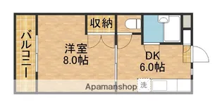シャンブル24【4階】の間取り