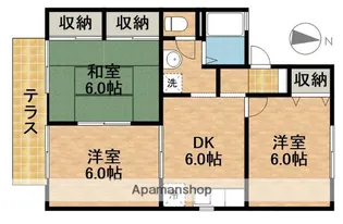 コーポ深町A【1階】の間取り