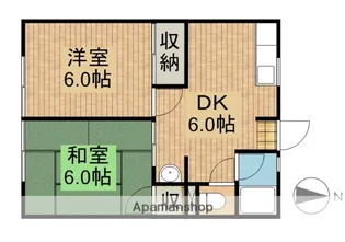 ニューヨーク【101号室】の間取り