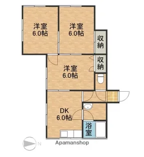 タウンハイツ【2階】の間取り