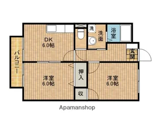 SURPLUS DAIKAN【203号室】の間取り
