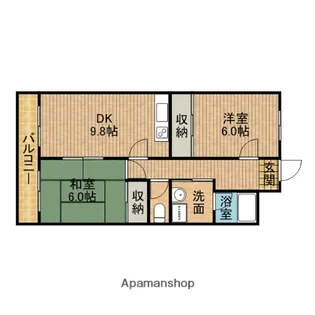 パレスフォレスト【302号室】の間取り