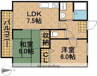 グランドゥール【2階】の間取り