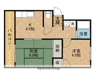 エステートピアひまわり3号【105号室】の間取り