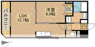 SOLEIL泉【102号室】の間取り