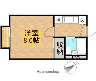 WEST VALLEY【103号室】の間取り