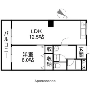 マンション第一ろくべい【102号室】の間取り