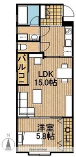 グレイスビル【D号室】の間取り