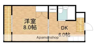 ミーテルーチェ坪井【1階】の間取り