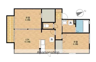 セジュールマルベリーA【2階】の間取り