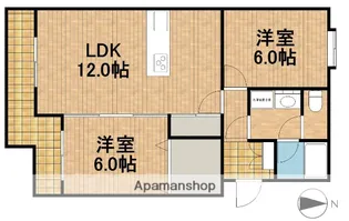 ローザンヌⅤ【1階】の間取り