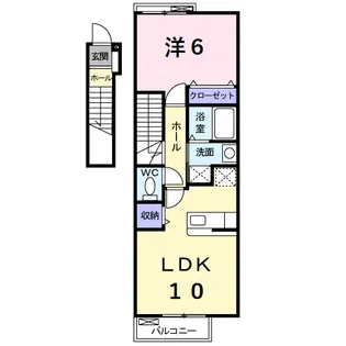 インペリアル ボヌール【2階】の間取り