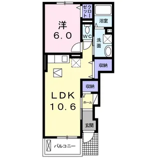 ラヴィクレール【1階】の間取り