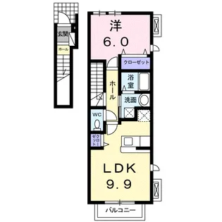 シャルマンA【2階】の間取り