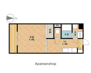 ピュアコート【2階】の間取り
