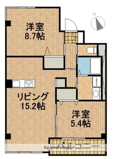 山七ビルヂング【2階】の間取り