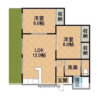 BLUE ROSEB【102号室】の間取り