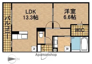 メゾンSOIEⅡ【1階】の間取り