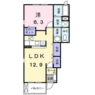 ピアーチェ A【1階】の間取り