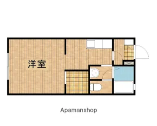 ハイツラン【201号室】の間取り