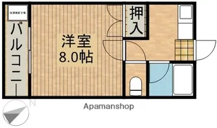 コーポサンエイト【101号室】の間取り