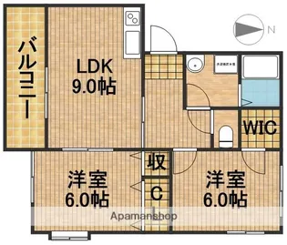 ビバリータウン林B【1階】の間取り