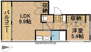 ヴィラシェトワ【1階】の間取り