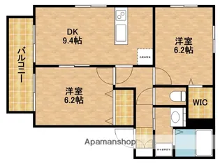 グランフォールA【1階】の間取り