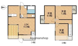 静岡県浜松市中央区大蒲町【一戸建】の間取り