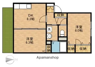 K’S参番館【2階】の間取り