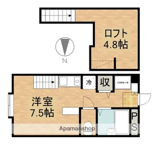 ミューズイン高塚【202号室】の間取り