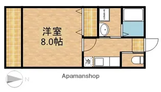 シーブリームⅡ【102号室】の間取り
