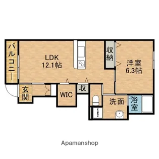 ル・パルク【1階】の間取り