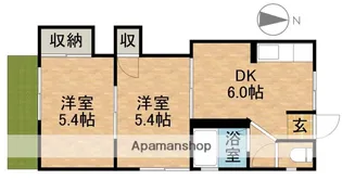 シャトレオーズ舞阪【1階】の間取り