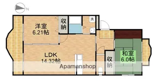 アプリットハマナコ【3階】の間取り