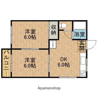 ジュウィール藤枝【2階】の間取り