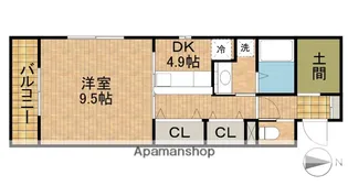 ル・リオン天王【3階】の間取り