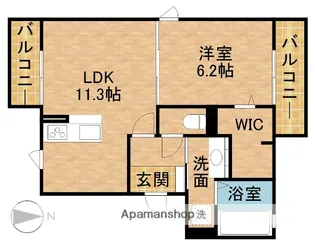 コンフォルティア【1階】の間取り