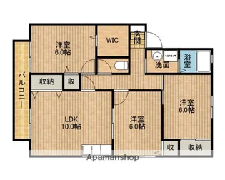 ファミールB【201号室】の間取り