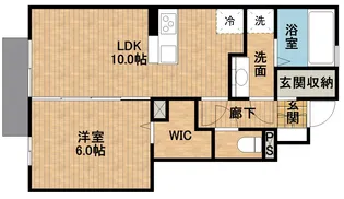 ドミールSHIMIZU【1階】の間取り