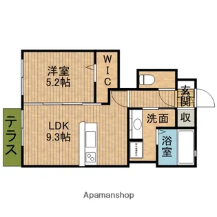 ジャンダルム【1階】の間取り