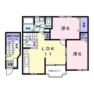 セレンデペティⅡ【2階】の間取り
