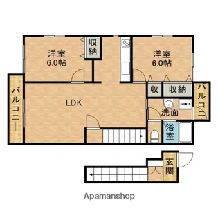 フォレスト若王子【2階】の間取り