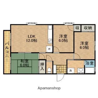 メゾンブリッチコートB【101号室】の間取り