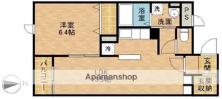 ヒルズ桜坂【1階】の間取り